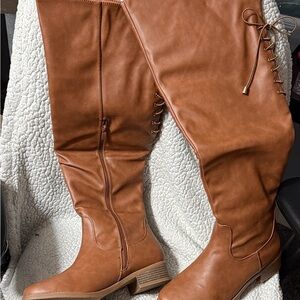 TOP Moda Tan Over the Knee Boots